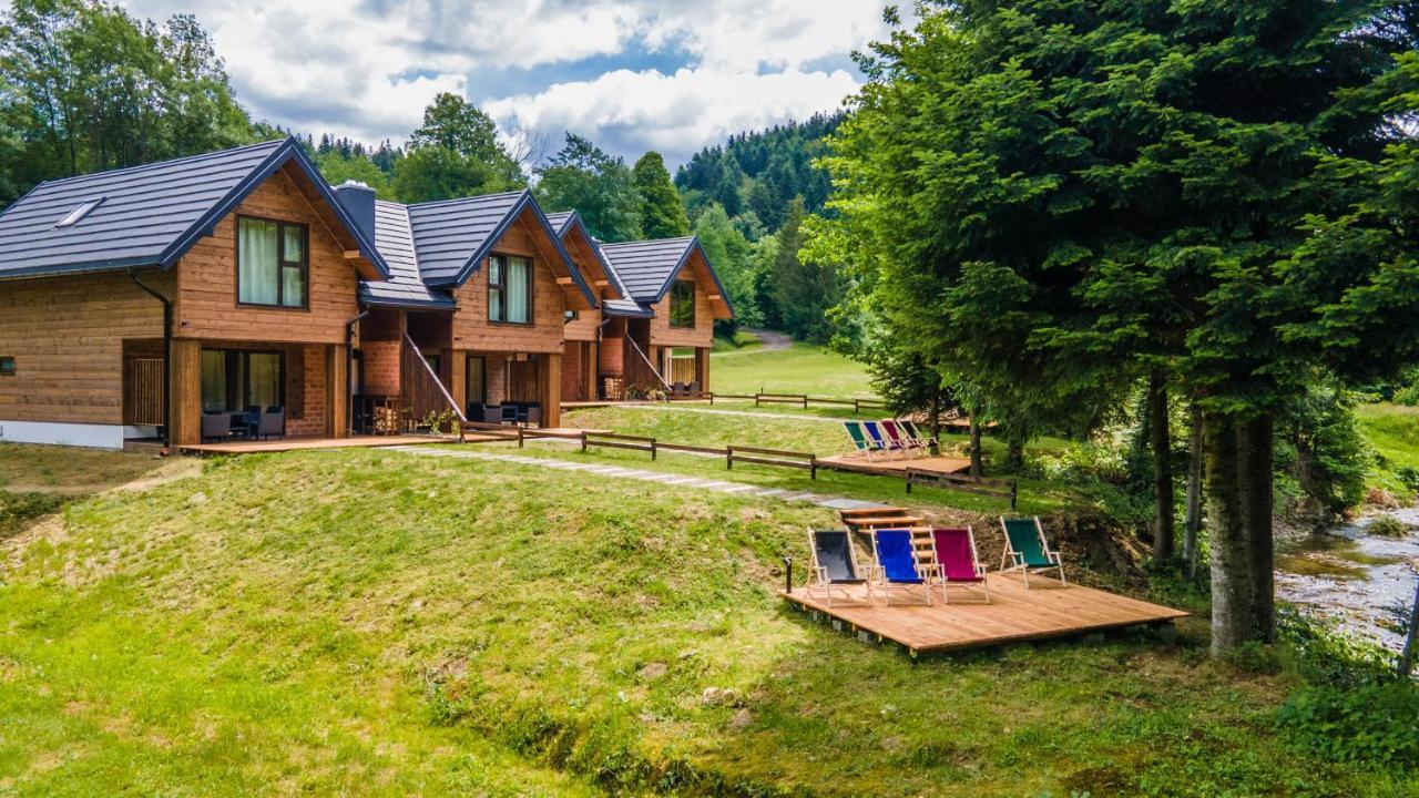Novosiele Residence - Nad Gorska Rzeka - Lesne Spa Sauna Jacuzzi - Bieszczady Bystre  Bagian luar foto